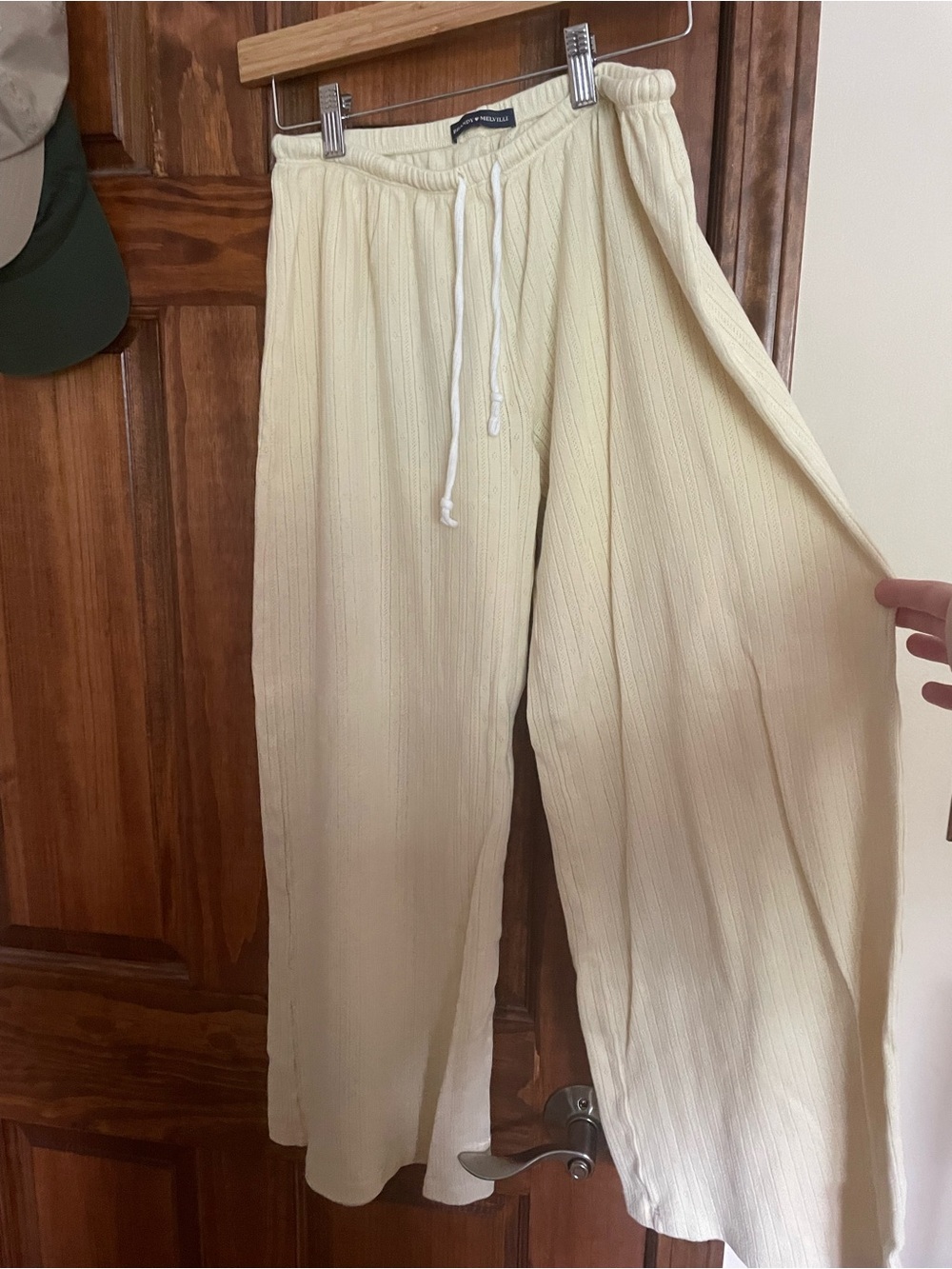 Brandy Melville low waisted soft yellow pants